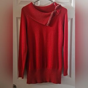 Venus Red Pull-Over Sweater